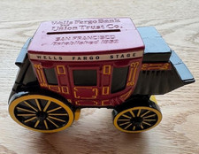 Wells Fargo Bank and Union Trust San Francisco 1852 Coin Bank Vintage Die Cast