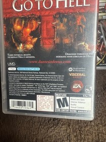 Dante&rsquo;s Inferno PlayStation Portable PSP Complete Manual & MINT CONDITION disc!