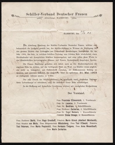 Karl Heinemann Literaturhistoriker Autograph Handwriting Schiller Quotation 1903 - Picture 2 of 2