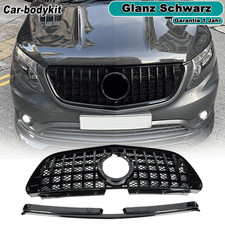 Sport Kühlergrill Frontgrill Schwarz Glanz passend für Mercedes Vito W447 14-19 Sport Kühlergrill Frontgrill Schwarz Glanz passend für Mercedes Vito W447 14-19