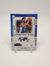2021-22 Panini Contenders International Ticket Joel Embiid #24
