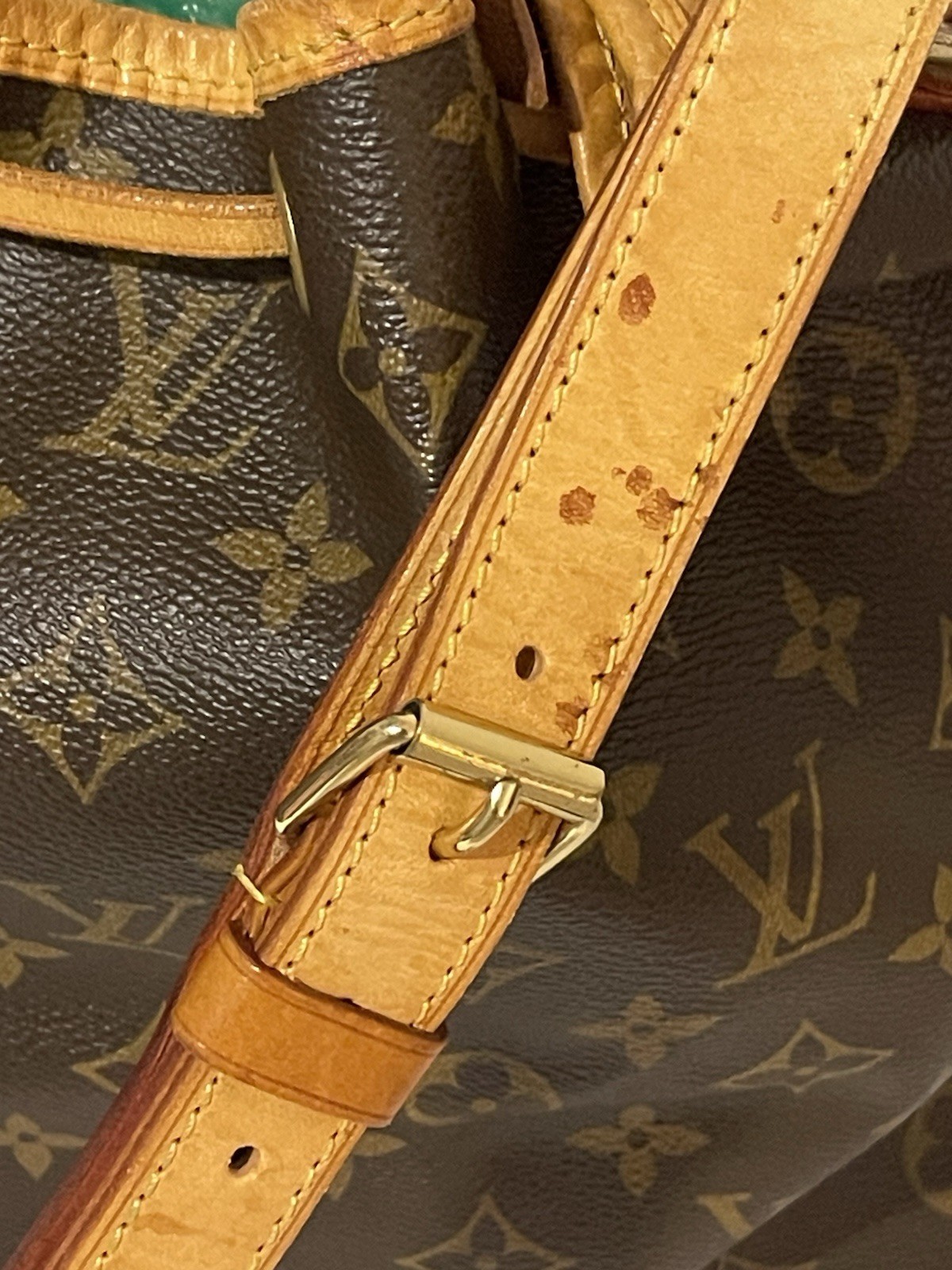 AUTH Louis vuitton Drawstring Monogram Canvas Bag… - image 10