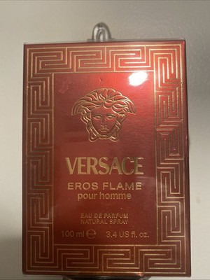  Authentic VERSACE EROS FLAME pour homme Men's 3.4 oz., 100 ml Eau de Parfum 