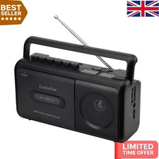 Portable Boombox with Cassette Player and AM/FM Radio &ndash; Capture Your Memories