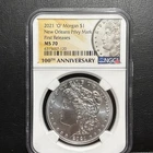 2021 O Privy Morgan Silver Dollar 100th Anniversary First Releases NGC MS70