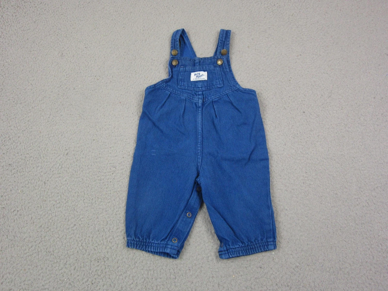 OshKosh B'gosh Baby Boy Girl Overalls 6-9 Months Blue Denim Dungarees Cotton