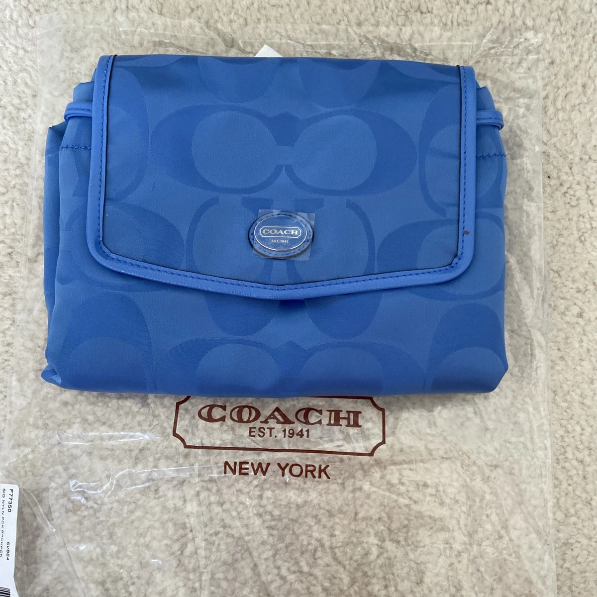 Coach Blue Nylon Exterior Bags & Handbags for Women for sale | eBay