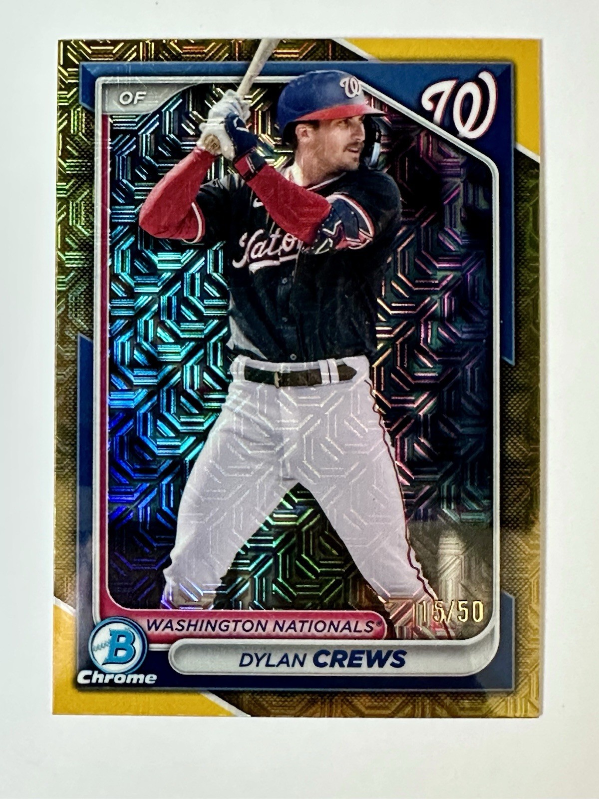2024 Bowman Chrome - Prospects Dylan Crews #BCP-193 Gold Refractor /50 (RC)