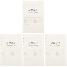 4 Sets Replaceable Lined Paper Convenient Binder Study Loose-leaf