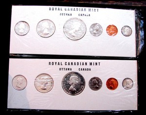 1960 CANADA PROOF-LIKE OTTAWA MINT COIN SET ORIGINAL GOVERNMENT PACKAGING 2 SETS