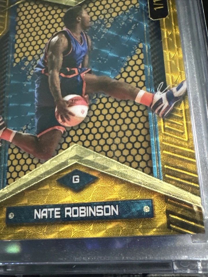 Vinilo dorado 1/1 de aluminio Just The Hits Wild Card de Nate Robinson  Foto 2 de 4