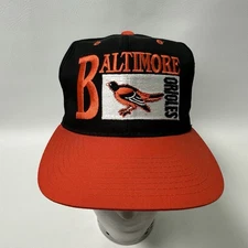 Vintage 90s Baltimore Orioles Snapback Hat Cap Drew Pearson Twill