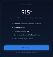 Unlimited WebSite Hosting 15Year