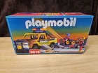 VINTAGE NSIB PLAYMOBIL 3618 TRUCK AND TRAILER RACE SUPPORT WITH FIGURES 1994