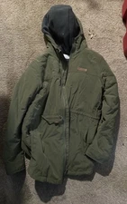 Columbia Chatfield Hill Jacket Womens Hood Slash Pockets Full Zip coat Size L