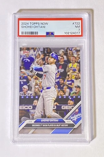 2024 Topps Now Shohei Ohtani #722 First 50/50 Club LA Los Angeles Dodgers PSA 7