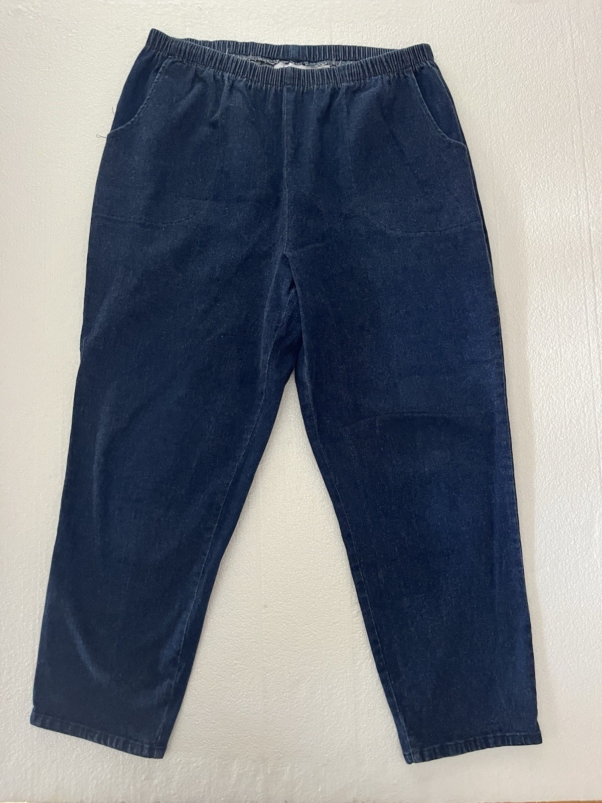 D&CO Denim Company Blue Jeans Stretch Pull On Pants 34X27 Jeans 2 Pockets