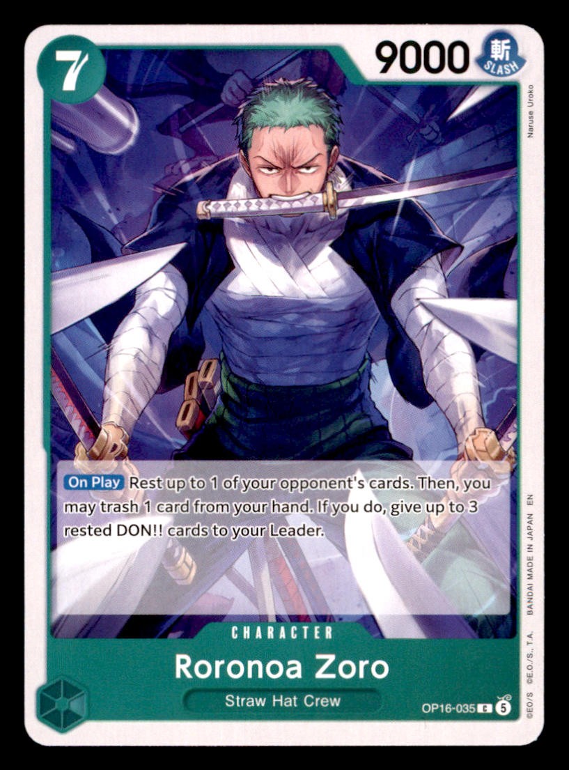 Roronoa Zoro (035) OP16-035 Common The Time of Battle One Piece Near Mint