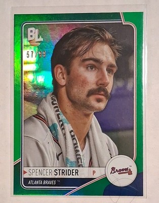 2023 Topps Big League Wrapper Redemption Green Foil Spencer Strider 57/99