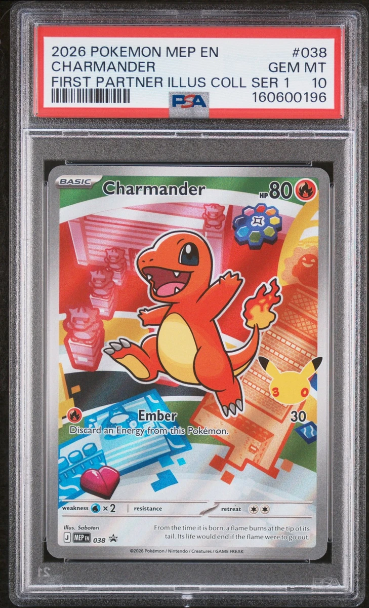 Charmander Pokémon TCG Professional Sports Authenticator (PSA