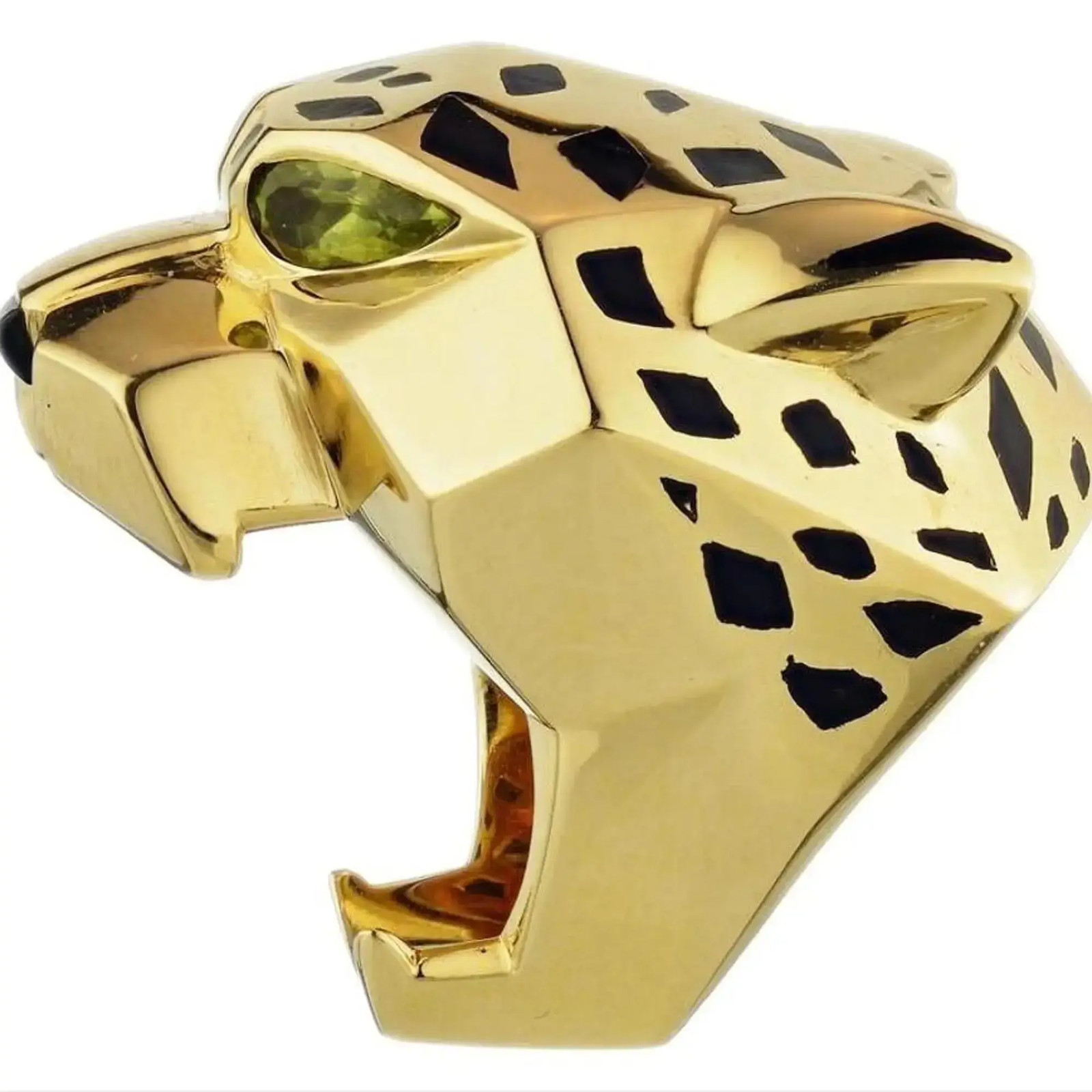 Cartier Panthere de Cartier Ring 18K Yellow Gold Size 53 US 6.5