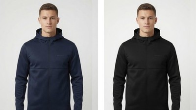 Spyder Active Men's Long Sleeve Stretch Full Zip Hoodie Jacket Blue,Black M L XL