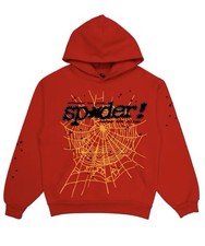 sp5der P*NK V2 Mens Red Hoodie XL