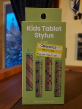 4-Pack Kids Tablet Stylus Pen Crayon Style for Tablets - Green, New