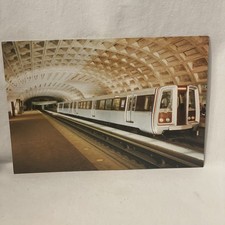 Postcard Washington DC Metro Subway Train Station WMATA L.B. Prince Co. Vintage