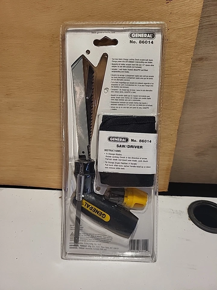 General Tools 86014 Saw/Screwdriver Set,14 Pc Multipurpose - Image 4 of 4