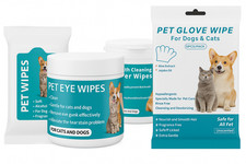 Pet Wipes Set for Dogs  Cats makes a great holiday gift for pet lovers