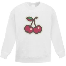 'Two Cherries' Kid's Sweatshirt / Sweater / Jumper (KW047156)