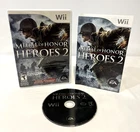 MEDAL OF HONOR HEROES 2 NINTENDO WII COMPLETE SET W/ MANUAL 2007 ELECTRONIC ARTS