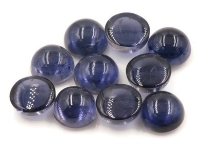5mm Iolite Natural Round Cabochon Loose Gemstone