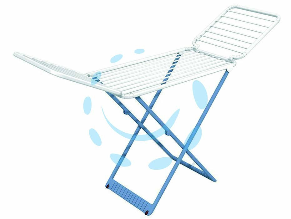 4465032 STENDIBIANCHERIA "PERLA" IN RESINA ULTRARESISTENTE CON RUOTE MT.20