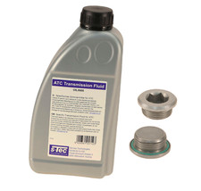 Transfer Case Fluid 1 Liter OEM TF-0870 (SAE 75W) + Drain Fill Plugs for BMW