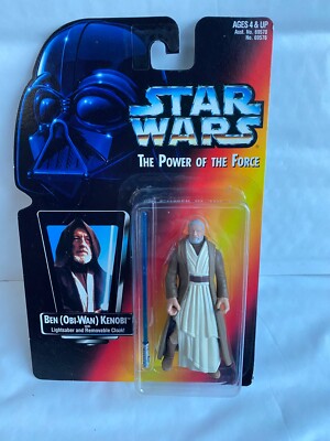 STAR WARS Actionfiguren: Power Of The Force Ben Obi Wan Kenobi Mit Roter Karte