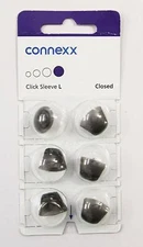 Siemens Signia Connexx Hearing Aid Click Sleeve Domes Tips Silk Large Closed