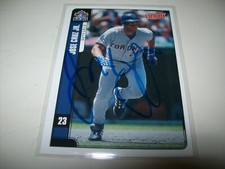 2001 UPPER DECK VICTORY JOSE CRUZ JR. AUTO SIGNED #48 TORONTO BLUE JAYS