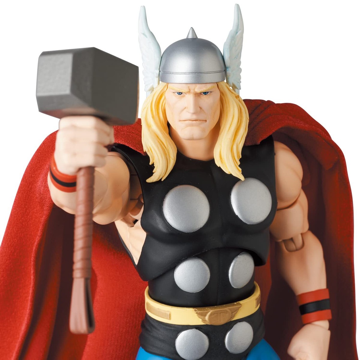 Medicom Toy MAFEX No.182 Thor (Comic Version) – Figura D’Azione 160 Mm – Con Mjolnir E Teste Alternate - 3