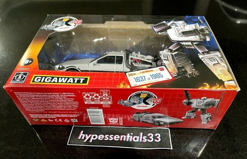 Transformers Back to the Future Delorean Gigawatt LE1985 NEW. IN HAND - Picture 7 of 11
