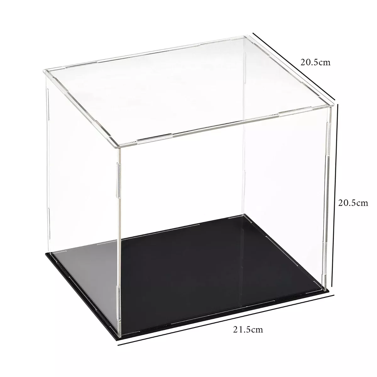 Acrylic Clear Cube Perspex Display Box Case 20.5cm Big