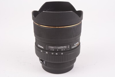 Sigma EX 12-24mm f/4.5-5.6 DG Wide Angle Zoom Camera Lens For Canon EF #T-03188