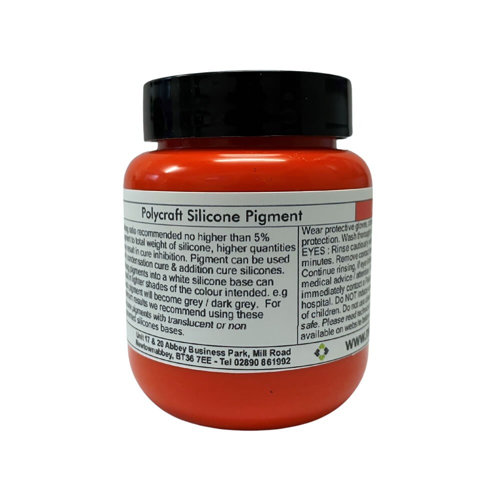 Polycraft RTV Silicone Mould Making Rubber Pigment - Orange - 100g