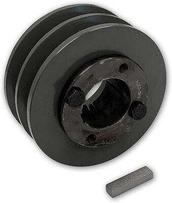 #ad 2 GROOVE CAST IRON ELECTRIC MOTOR PULLEY SHEAVE 3.75quot; TWO GROOVE 3L 4L A BELTS $1101.90
