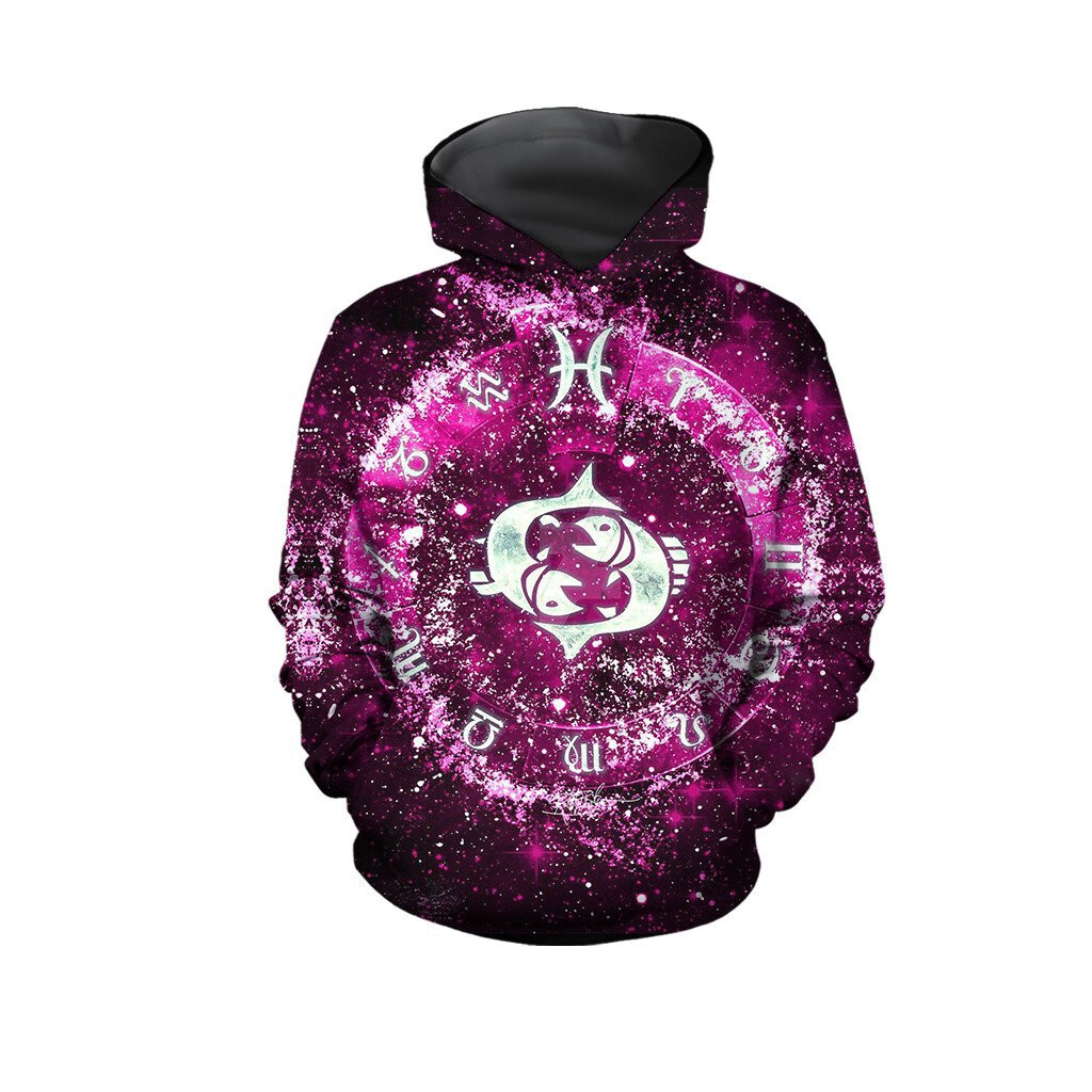 Pisces Zodiac 3D Printed Hoodie, Perfect Fashion, Meaningful Gift for Winter
