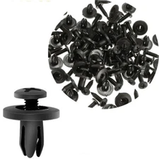 🔥For Ford/GMC 120pc Bumper Clips 6mm Hood Fender Push Rivets Retainer Fasteners