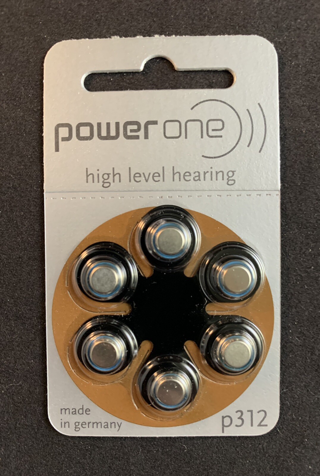 Power One Zinc Air High Level Hearing Aid p312 Batteries - M