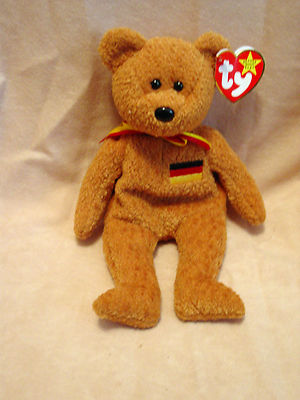 TY Beanie Baby - GERMANIA Teddy  Beanie Baby - New with Tags 