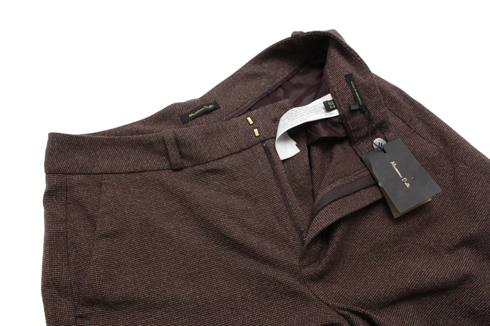 Pantalones para mujer Massimo Dutti 5011 EE. UU. 6 vestido cremallera estampado rejungt Foto 4 de 4